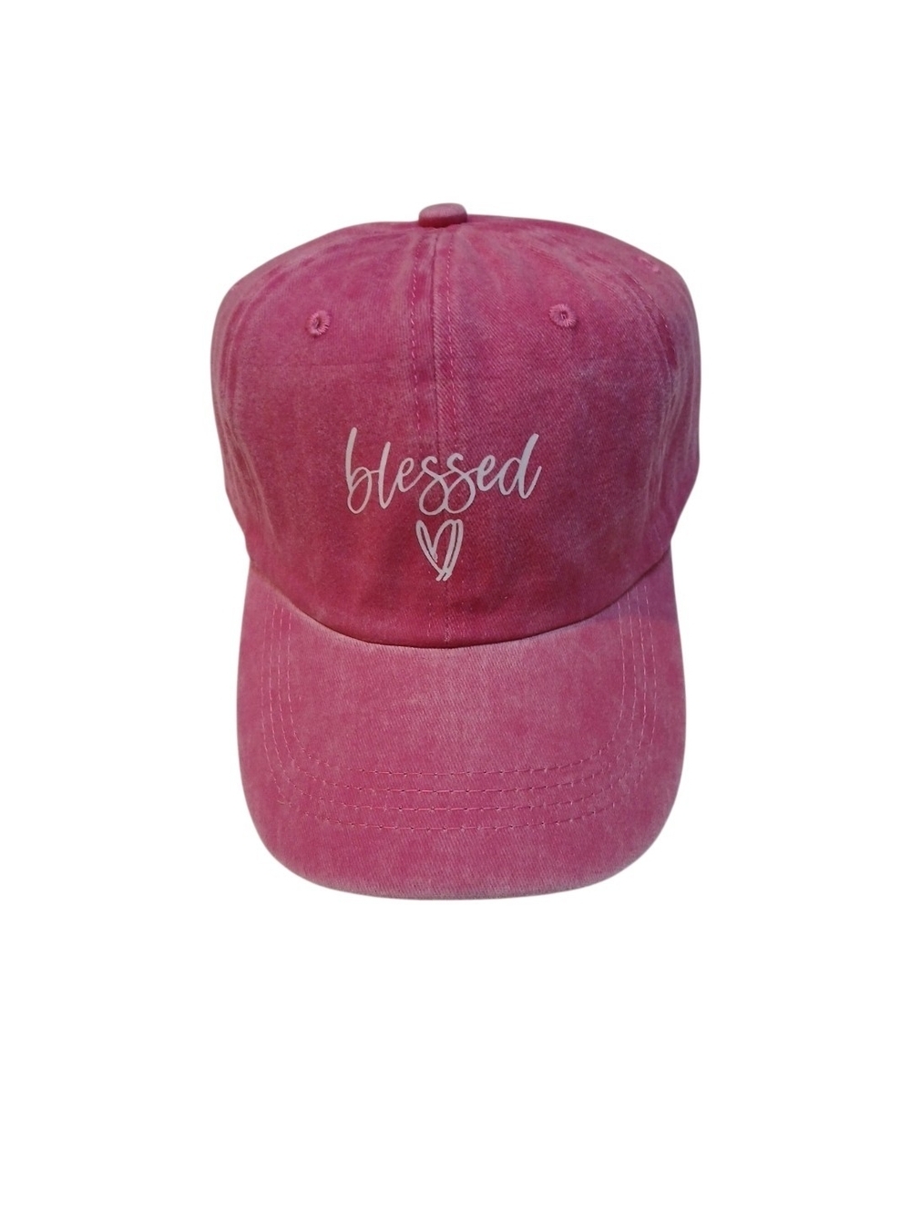 Access - NWOT, Denim, Embroidered Christian Caps, Adjustable Strap Metal Buckle - Picture 3 of 6